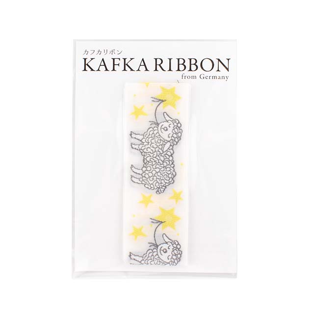 KAFKA-カフカリボン- ひつじ 約32mm幅×50cmカット(HC-P100318-50) 10.ホワイト 07Aa99_