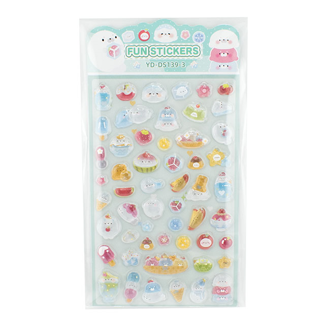 シール Fun ステッカー（axl-25-50768） 139-3.かき氷アザラシ 14Yy88_