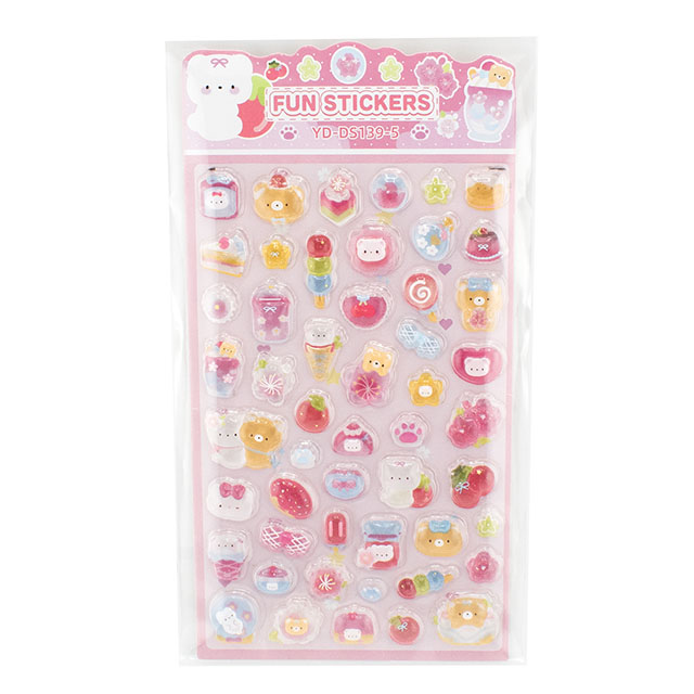 シール Fun ステッカー（axl-25-50768） 139-5.さくらクマ 14Yy88_