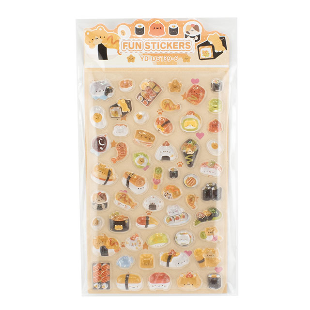 シール Fun ステッカー（axl-25-50768） 139-6.寿司ネコ 14Yy88_