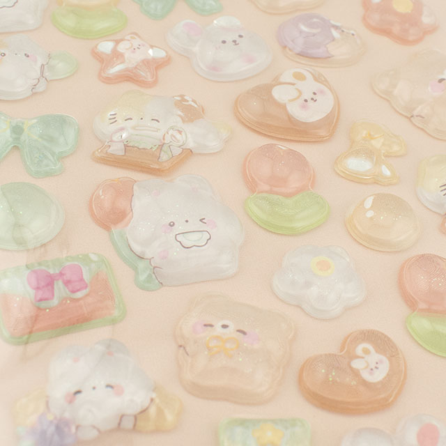 シール 3D エンボスステッカー(axl-25-50769) 5.リトルベア 14Yy88_