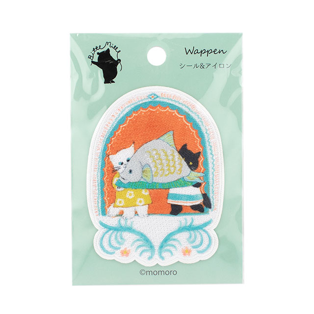 ワッペン Bitte Mitte-ビッテミッテ-(BMW-01) 猫のご馳走 08Bf99_