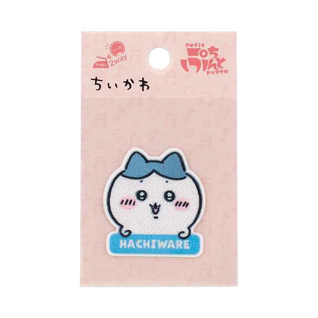 ワッペン ちいかわ お名前フェイス柄（GW-2004） ハチワレ 08Bf99_