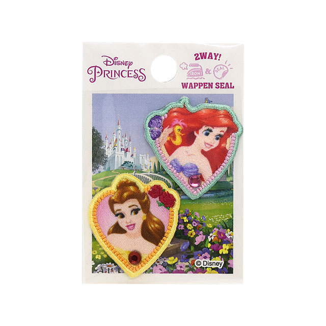 ワッペン Disney プリンセス お花 D01y9521 アリエルとベル 小 H 4b オカダヤ Okadaya 布 生地 毛糸 手芸用品の専門店