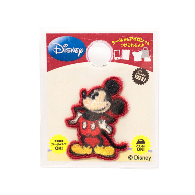 ワッペン Disney ミニワッペン（D01Y0726） ヴィンテージ ミッキー 08Bf99_