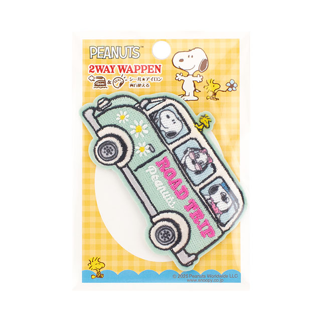 ワッペン PEANUTS-ピーナッツ-（S02Y3574） ROAD TRIP 08Bf99_