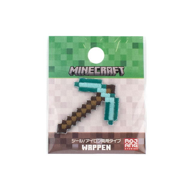 ワッペン マインクラフト シールワッペン小（MYS013） PICKAXE ツルハシ 08Bf99_