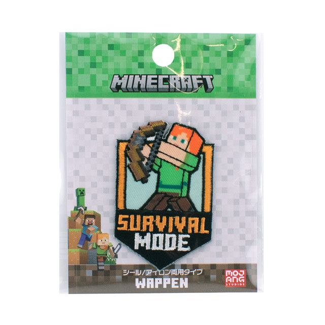 ワッペン マインクラフト シールワッペン大（MYW001） ALEX アレックス 08Bf99_