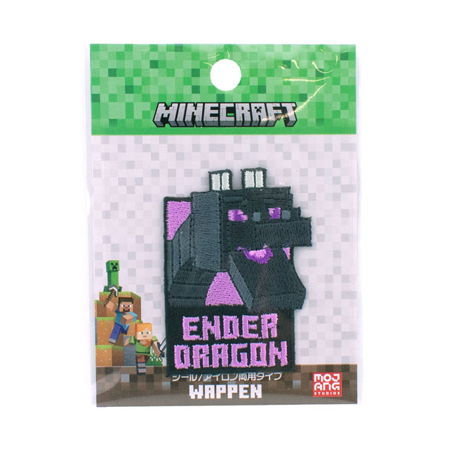 ワッペン マインクラフト シールワッペン大（MYW003） ENDERDRAGON エンダードラゴン 08Bf99_