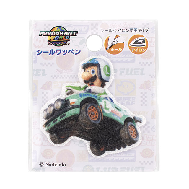 マリオカートワールド シールワッペン（MRS051） ルイージ 08Bf99_