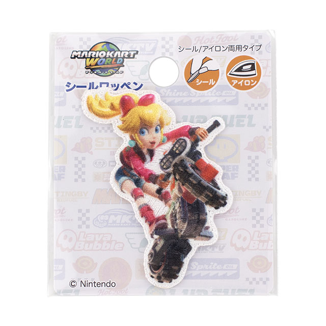 マリオカートワールド シールワッペン（MRS052） ピーチ 08Bf99_