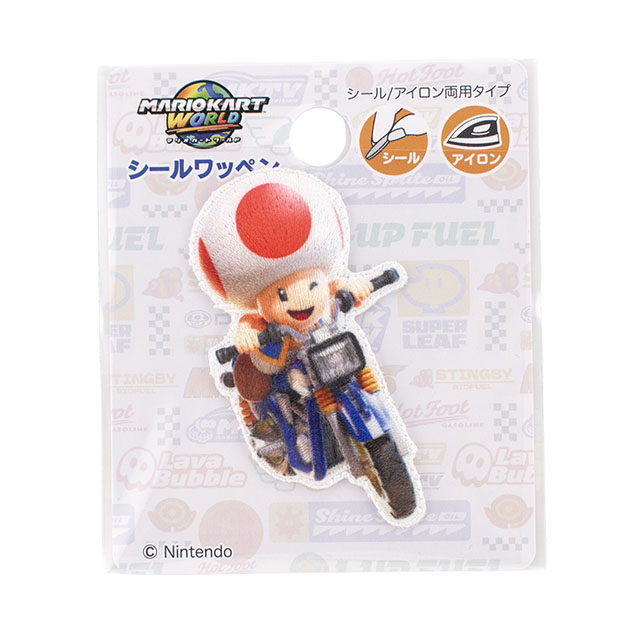 マリオカートワールド シールワッペン（MRS054） キノピオ 08Bf99_