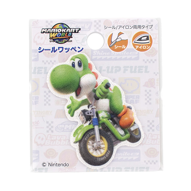 マリオカートワールド シールワッペン（MRS055） ヨッシー 08Bf99_