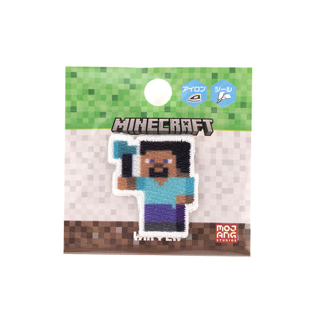 ワッペン マインクラフト シールワッペン(MYS021) STEVE スティーブ 08Bf99_