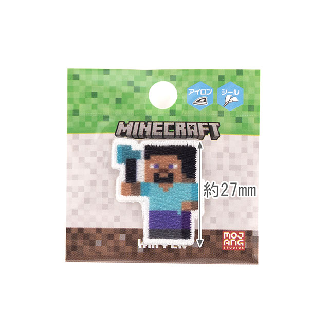 ワッペン マインクラフト シールワッペン(MYS021) STEVE スティーブ 08Bf99_