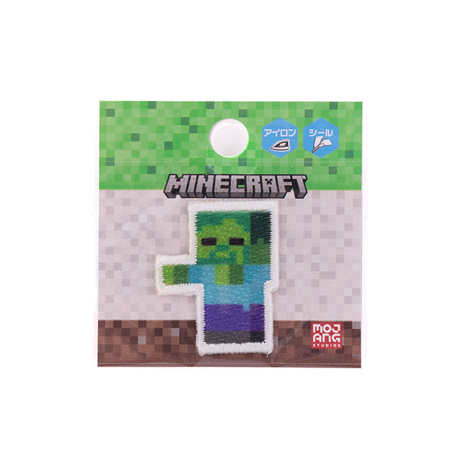 ワッペン マインクラフト シールワッペン(MYS023) ZOMBIE ゾンビ 08Bf99_