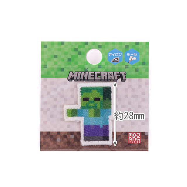 ワッペン マインクラフト シールワッペン(MYS023) ZOMBIE ゾンビ 08Bf99_