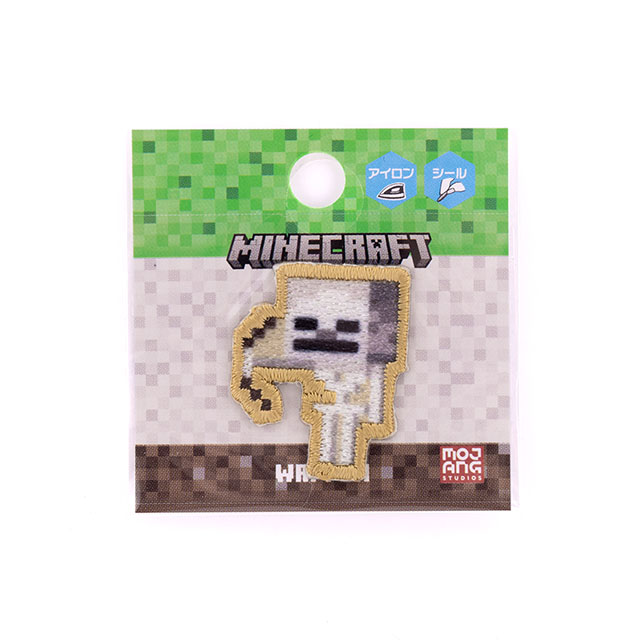 ワッペン マインクラフト シールワッペン(MYS024) SKELETON スケルトン 08Bf99_