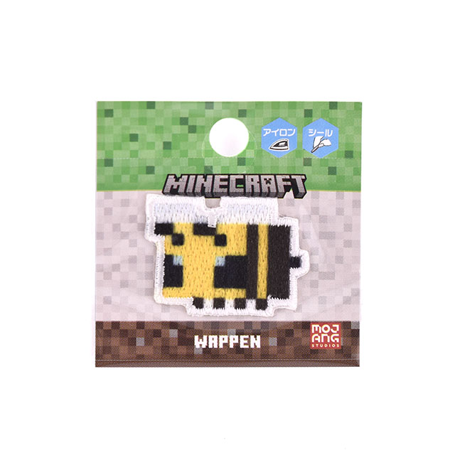 ワッペン マインクラフト シールワッペン(MYS027) BEE ハチ 08Bf99_