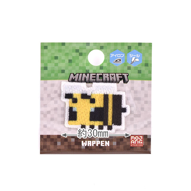 ワッペン マインクラフト シールワッペン(MYS027) BEE ハチ 08Bf99_