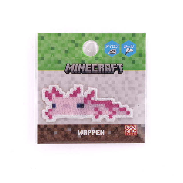 ワッペン マインクラフト シールワッペン(MYS028) AXOLOTL ウーパールーパー 08Bf99_