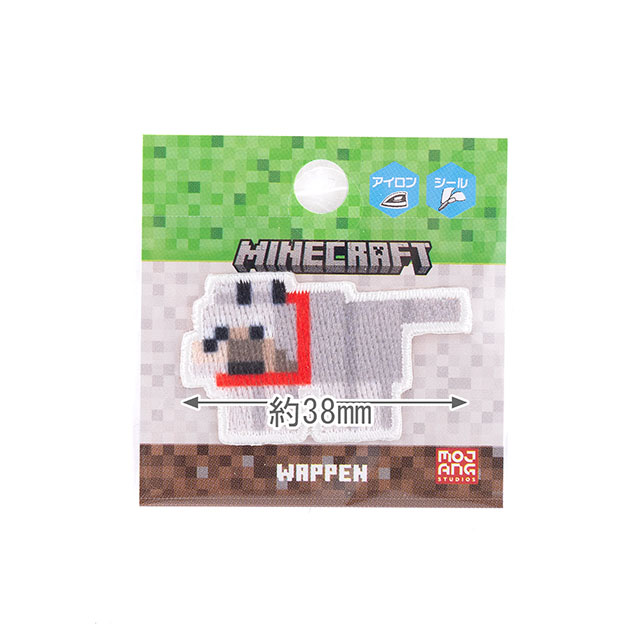 ワッペン マインクラフト シールワッペン(MYS029) WOLF オオカミ 08Bf99_