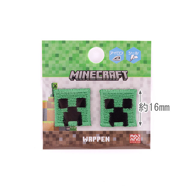 ワッペン マインクラフト プチシールワッペン(MYP003) クリーパー 08Bf99_