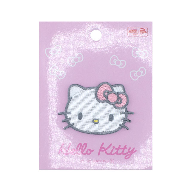ワッペン ハローキティ フェイス シールワッペン大（RIO-3210） ピンク 08Bf99_