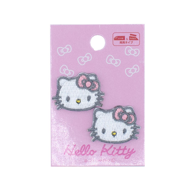 ワッペン ハローキティ フェイス シールワッペン小（RIO-3212） ピンク 08Bf99_