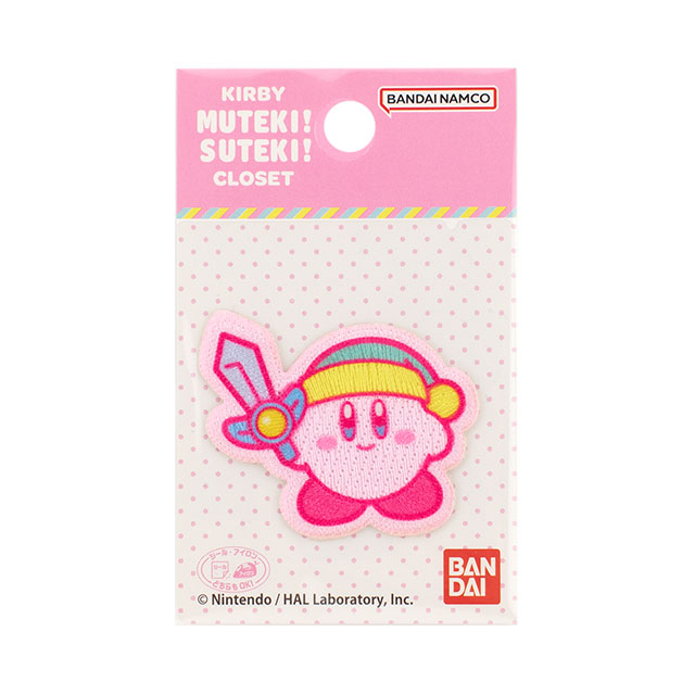 ワッペン 星のカービィ KIRBY MUTEKI!SUTEKI!CLOSET(BAN500) BAN 141.ソード 08Bf99_