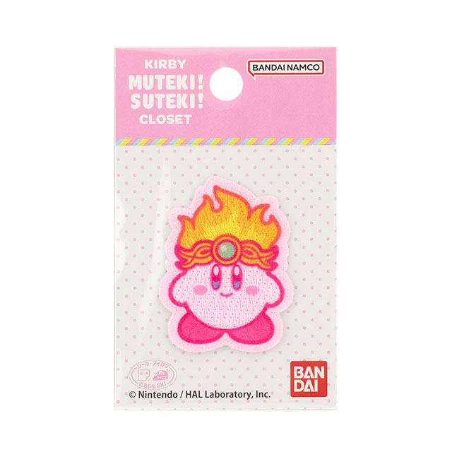 ワッペン 星のカービィ KIRBY MUTEKI!SUTEKI!CLOSET(BAN500) BAN 143.ファイア 08Bf99_