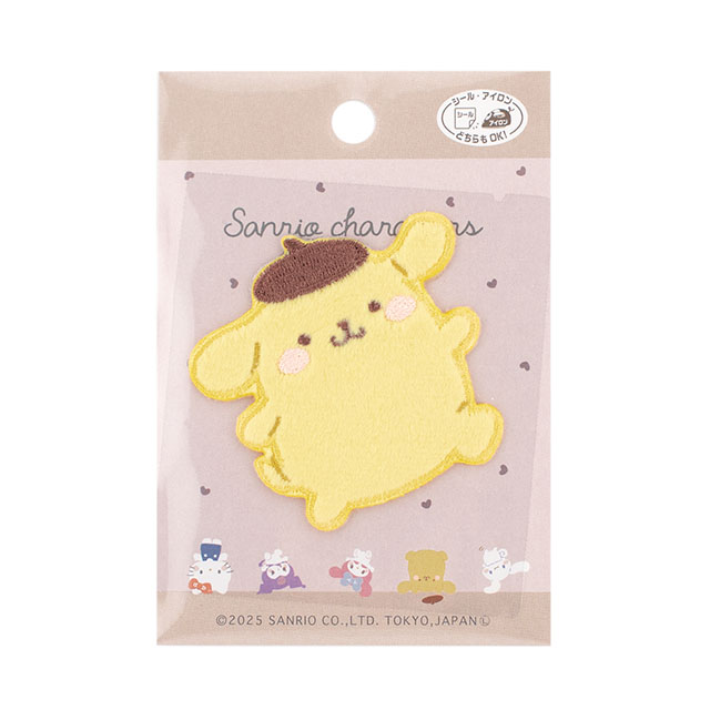 ワッペン サンリオキャラクターズ むきゅむきゅシリーズ（SCW650） SCW60.ポムポムプリン 08Bf99_