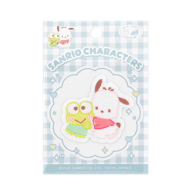 ワッペン サンリオキャラクターズ Happy Friendships（SCW601） SCW78.けろけろけろっぴ・ポチャッコ 08Bf99_