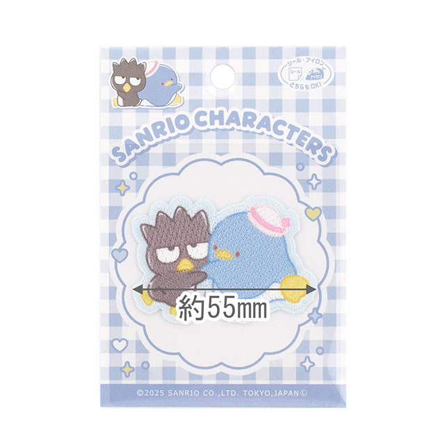 ワッペン サンリオキャラクターズ Happy Friendships(SCW601) SCW79.バッドばつ丸・タキシードサム 08Bf99_