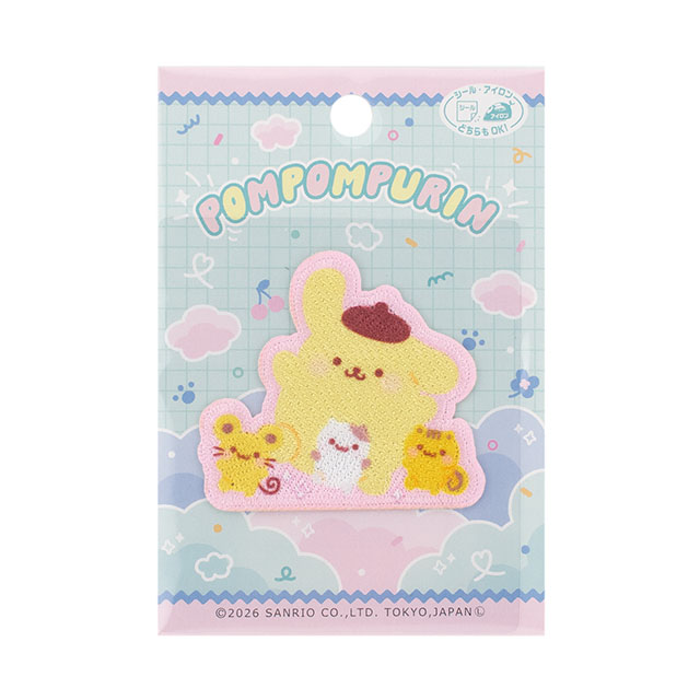 ワッペン ポムポムプリン 30周年柄（SCW601） 色番SCW81 08Bf99_