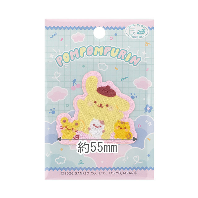 ワッペン ポムポムプリン 30周年柄(SCW601) 色番SCW81 08Bf99_
