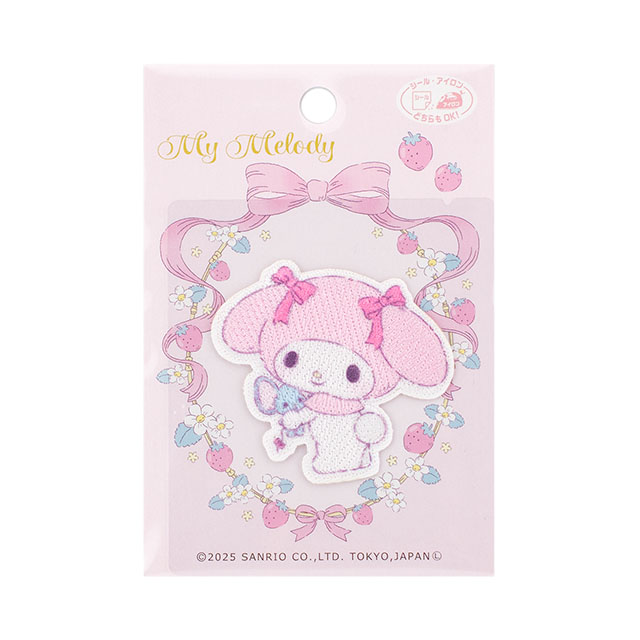 ワッペン サンリオキャラクターズ ふわふわぬいぐるみハグ(SCW601) SCW82.マイメロディ 08Bf99_