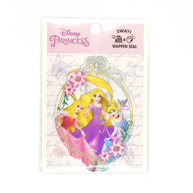 ワッペン Disney プリンセス D01y1454 フラワーキャッスル 大 H 4b オカダヤ Okadaya 布 生地 毛糸 手芸用品の専門店