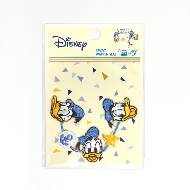ワッペン Disney D01y1521 ドナルド ライン 大 H 4b オカダヤ Okadaya 布 生地 毛糸 手芸用品の専門店