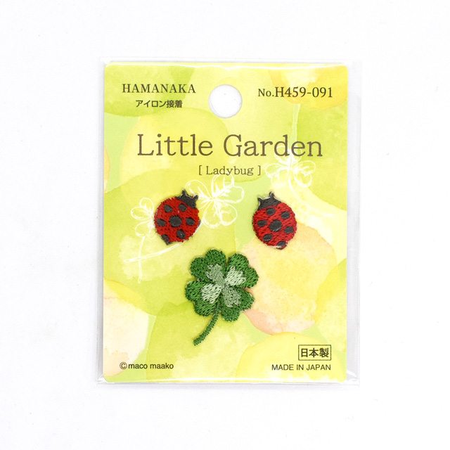 ワッペン ハマナカ Little Garden-リトルガーデン-（H459-091） Ladybug/レディバグ (H)_4b_