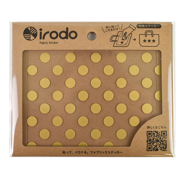 ファブリックステッカー irodo-イロド- ドット 90038.ゴールド 08Bf99_
