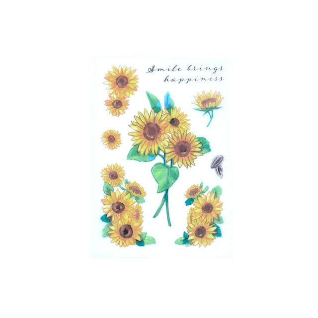 ファブリックステッカー irodo-イロド- ひまわり(90261) 08Bf99_