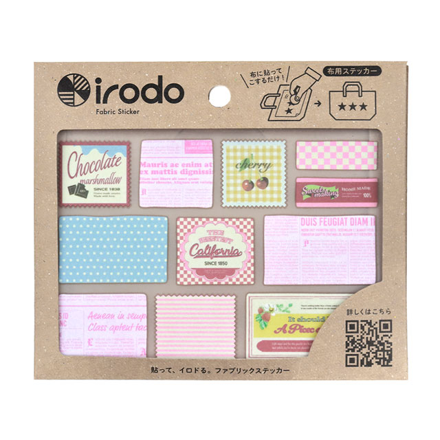 ファブリックステッカー irodo-イロド- ガーリーアメリカン(90268) 08Bf99_