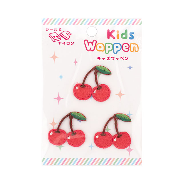 キッズワッペン（KDW-18） チェリー 08Bf99_