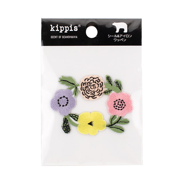 ワッペン kippis-キッピス-（KPWP-02） 花冠 08Bf99j