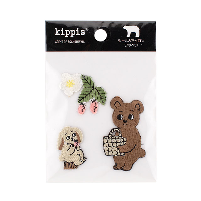 ワッペン kippis-キッピス-（KPWP-05） 森におでかけ 08Bf99j