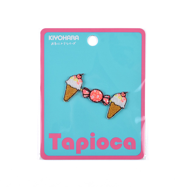 ワッペン お気に入りシリーズ-Tapioca-（MOW-779）連続ワッペン アイスクリーム (H)_4b_
