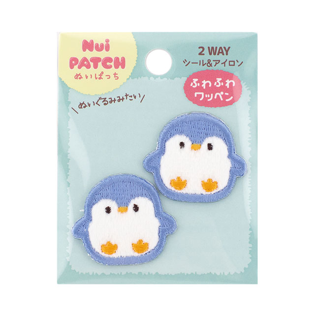 ぬいぱっち ふわふわワッペン（NPW-04） ペンギン 08Bf99_
