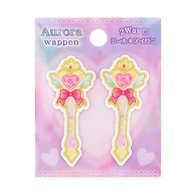 オーロラワッペン（ORW-02） ハートステッキ 08Bf99_