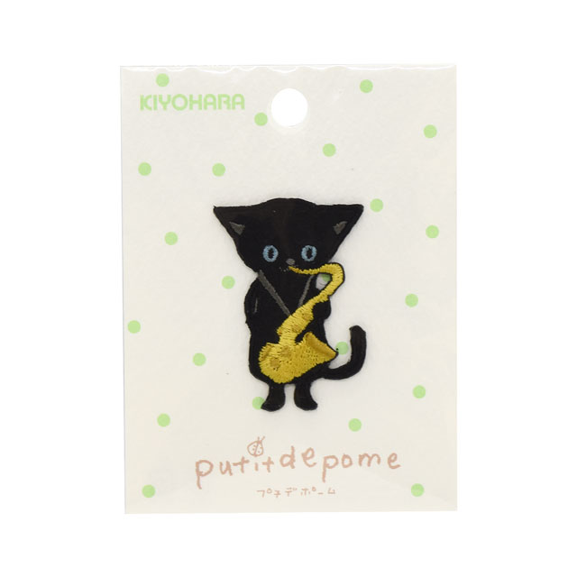 ワッペン プティデポーム（PTM-502） アップリケワッペン ねこ (H)_4b_ オカダヤ(okadaya) 布・生地、毛糸、手芸用品の専門店